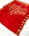Blue Taxi By Rajtex Satin Linen Handloom Silk Saree